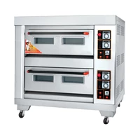  OSSEL Mesin Gas Oven 2 Deck 4 Loyang Gas Deck Oven Roti 2 Deck 4 Trays Gas Oven Roti OS40Q 