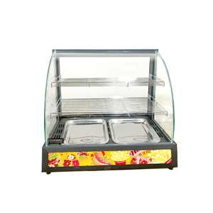 Mesin Penghangat Makanan dan Minuman OSSEL OS DH2P Warming Showcase Mesin Rak Penghangat Makanan 2 Rak 