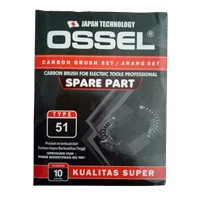OSSEL Carbon Brush 51 CB 51 Arang 51 Brostel 51 10 set