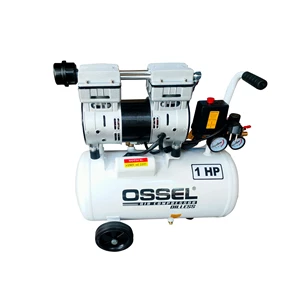 Mesin Kompresor Angin OSSEL OC100-24 Kompresor Oilless Tanpa Oli 1 HP 25 Liter